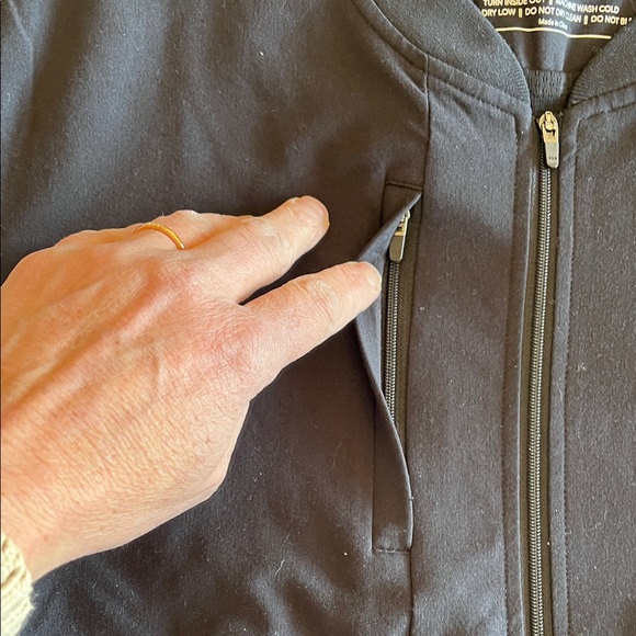 Poppy The Palomar Black Scrub Jacket Sz L - Picture 10 of 13